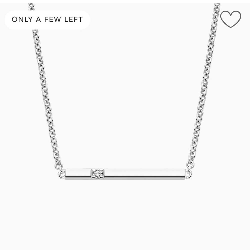 Brilliant earth diamond bar necklace